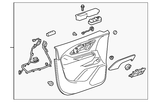 Genuine GM Left Front Gray Door Trim Panel 84981503 OEM  