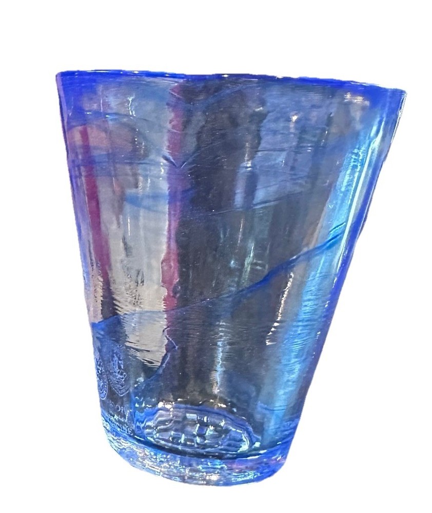 Kosta Boda Smokey Blue Mine Glass Tumbler -- designed by Ulrica Hydman Vallie