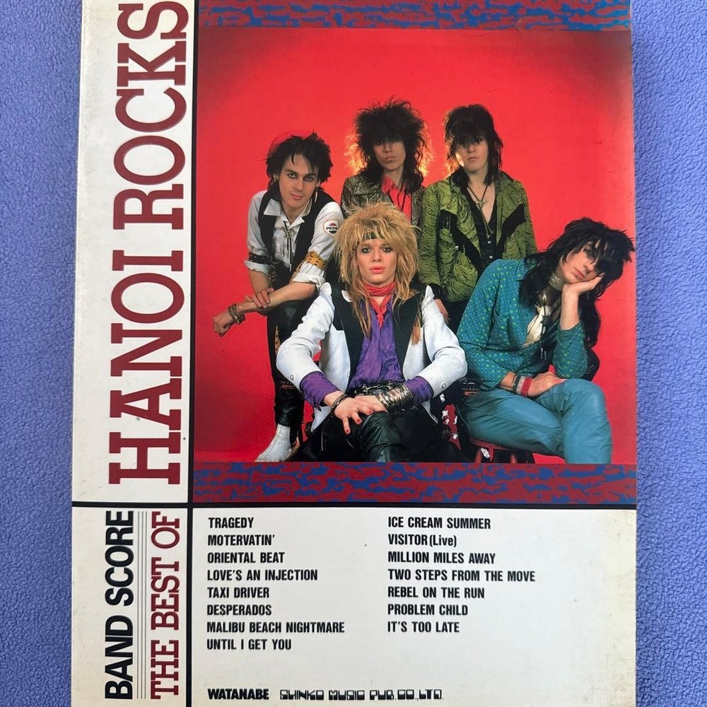 Hanoi Rocks The Best of band score 15 songs used music sheet