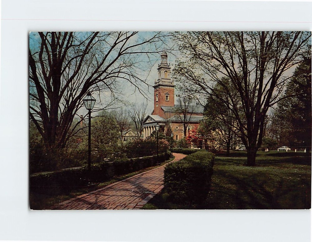 Postcard View of the Chapel Walk Campus of Denison University Granville Ohio USA