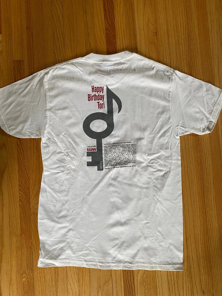 Tori Amos Happy Birthday Tour RAINN Graphic Multicolor 2 Sided T Shirt