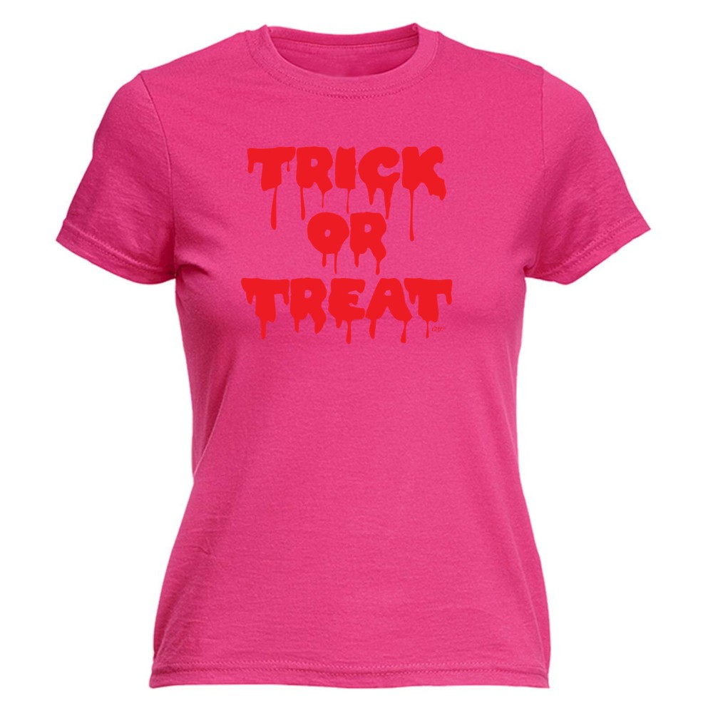 Trick Or Treat Halloween - Womens T Shirt Funny T-Shirt Novelty gift tshirt