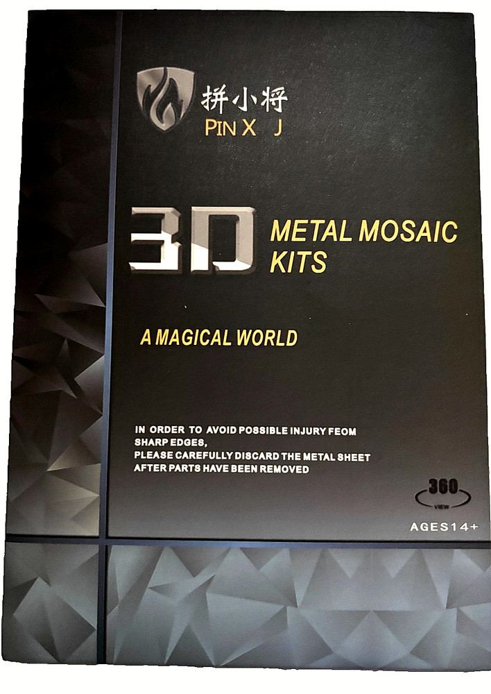 3D Metal Mosaic Puzzle Kit — Build Your Own Detailed Model