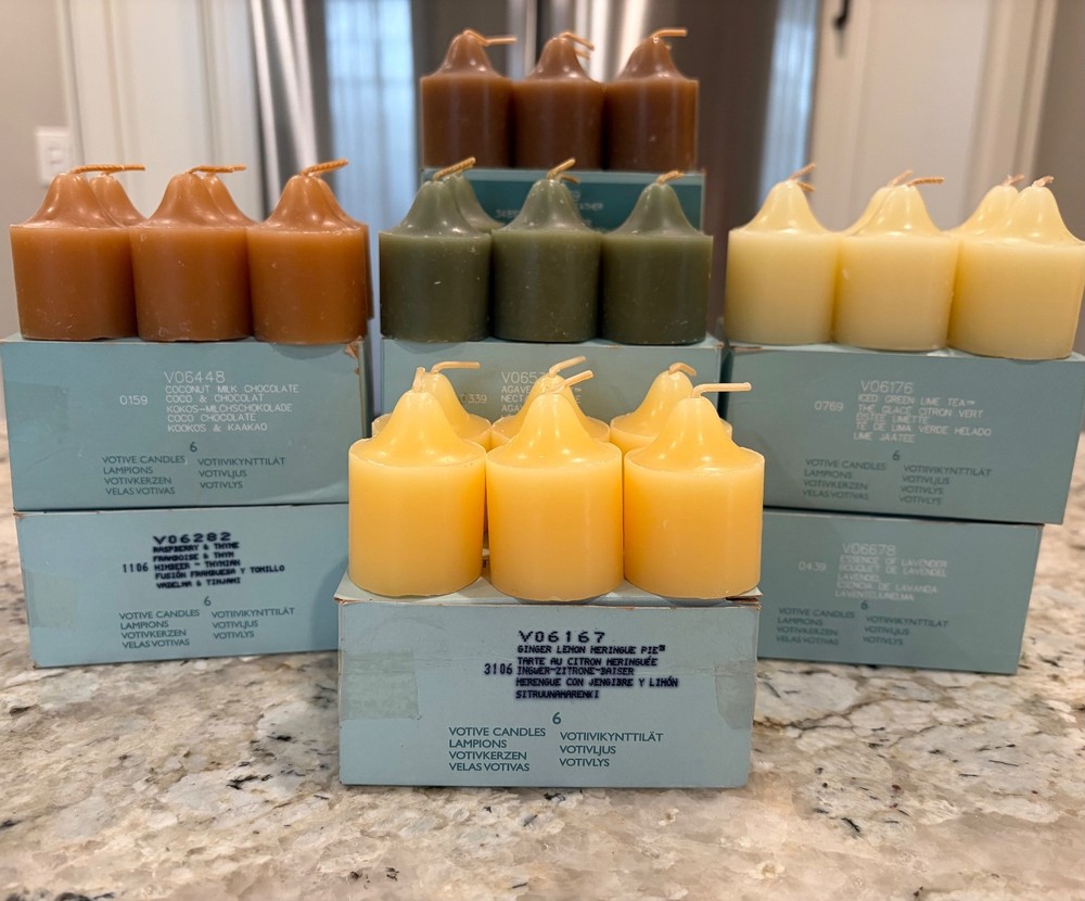 Partylite Votive Candles 6 Pack Coconut Milk Chocolate Last One Left Neutral