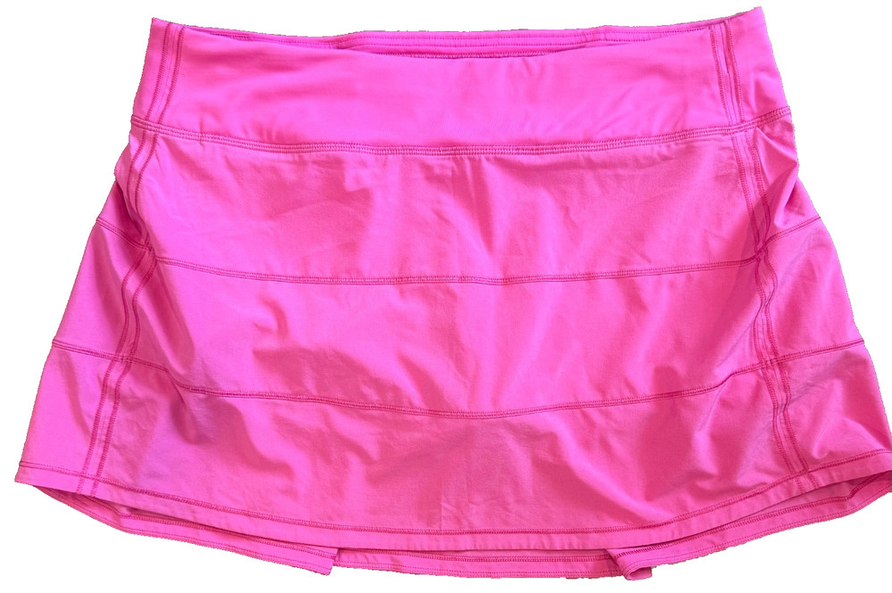 Lululemon Pace Rival Pink Tennis Golf Pickleball Skort Skirt Size 10