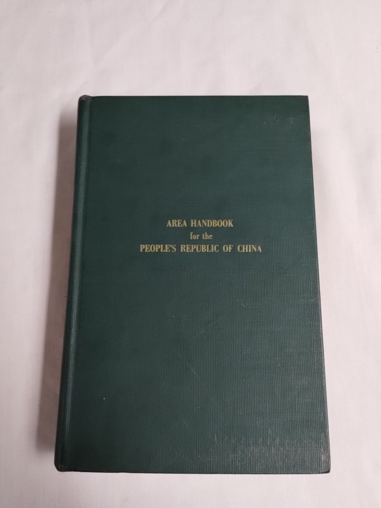 Area Handbook for the People's Republic of China 1972 Vintage Hardcover Great!