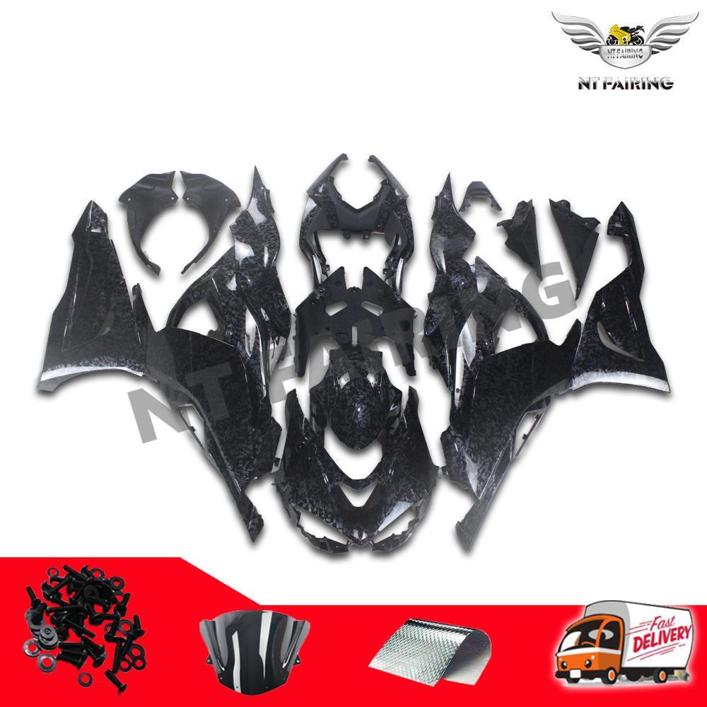 NTU Forged Carbon Fiber Injection Fairing Fit Kawasaki 2024 2026 Ninja ZX6R b013