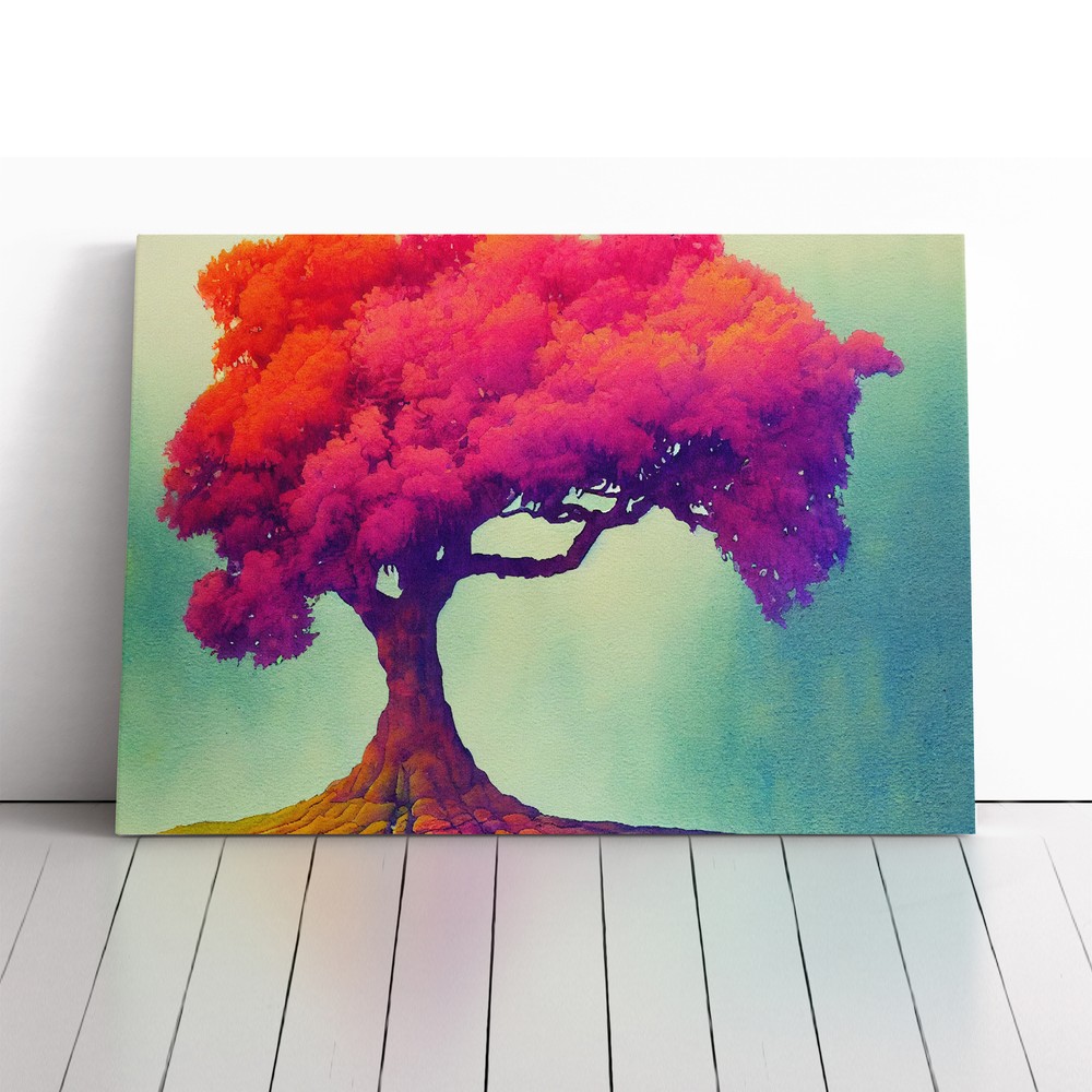 Watercolour Tree Vol.1 Canvas Wall Art Print Framed Picture Decor Living Room