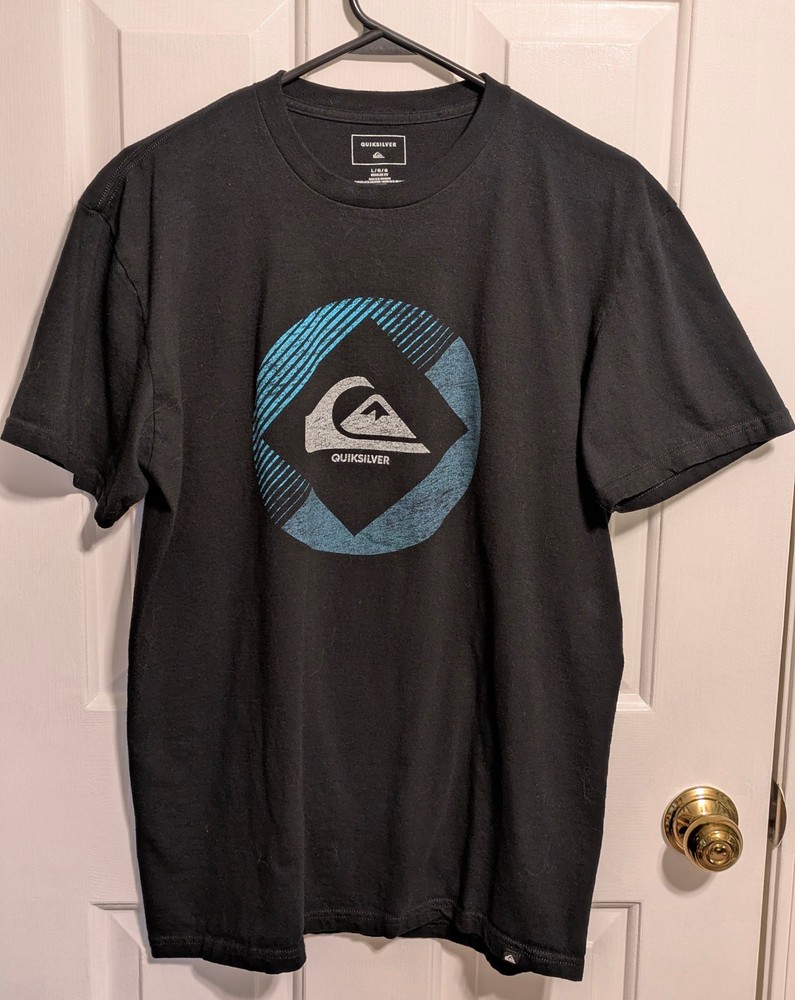 Quicksilver Circle Logo Men's Black T-Shirt Large