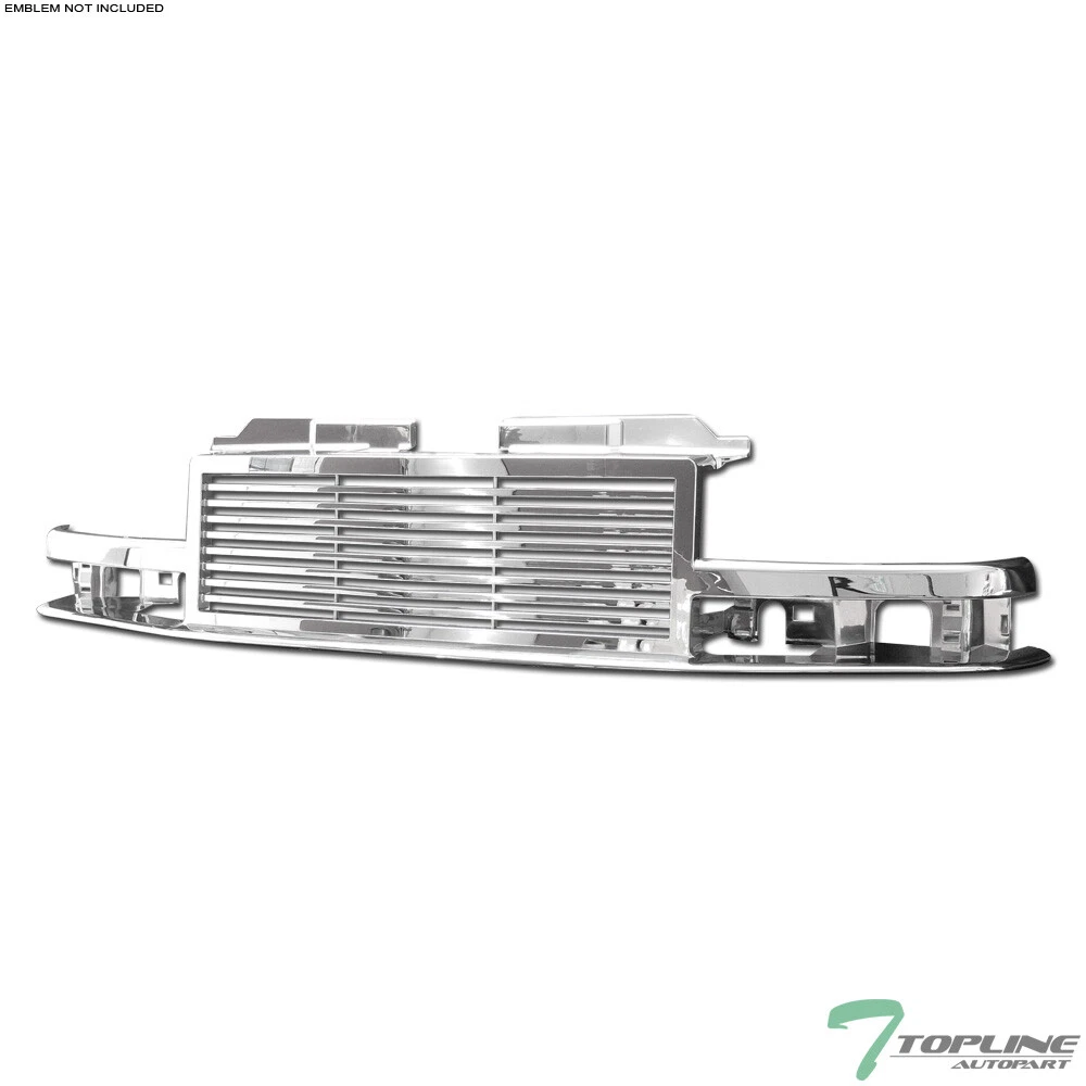 Topline for 1998-2004 S10 Blazer/pickup Horizontal Front Bumper Grille - Chrome
