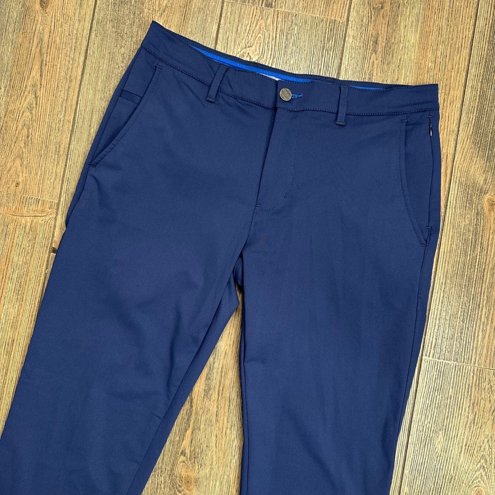 Twillory Performance Chino Pants Men 31x30 Navy Blue Tailored Fit Golf Office
