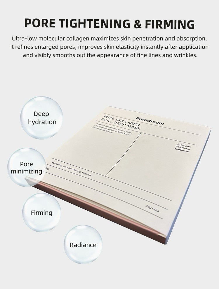 Soothing Hydrogel Mask Pack – 4 Moisturizing & Nourishing Sheets 1.19oz Each