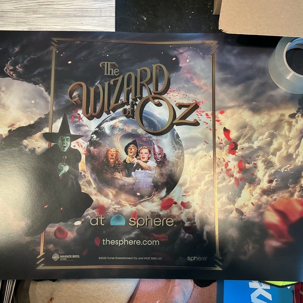Wizard Of Oz Sphere Limited Edition Large 19”x38” Poster  Bad Witch package VIP