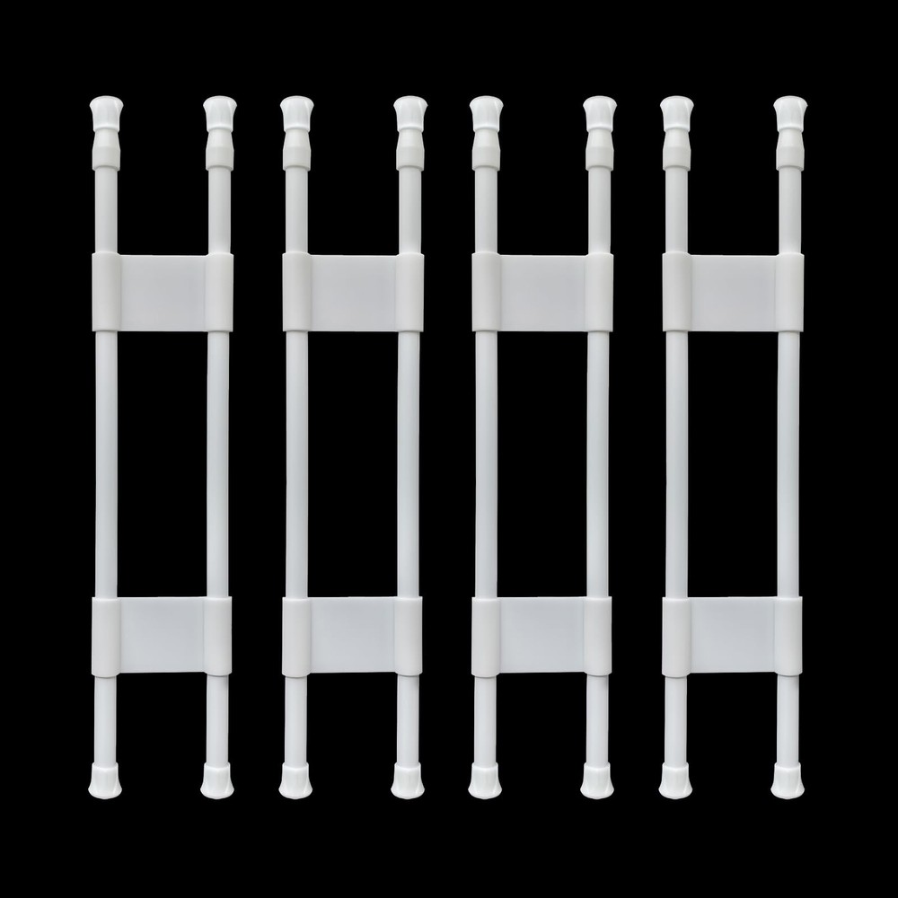 4-Pack Non-Slip Adjustable RV Fridge Bars 15.8-27.6 Inches for Secure Storage