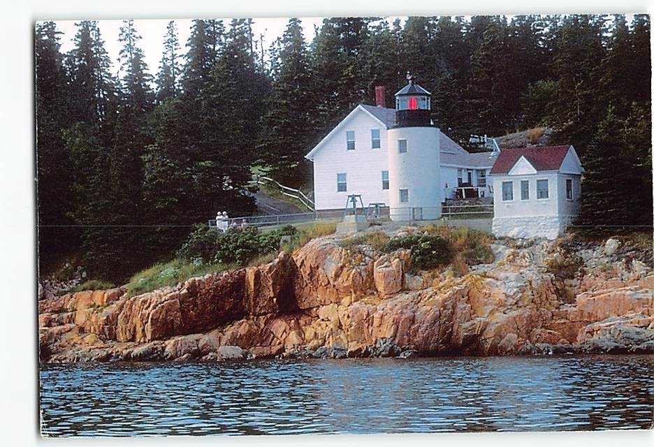Postcard Bass Harbor Head Light Mt. Desert Island Bass Harbor Maine USA