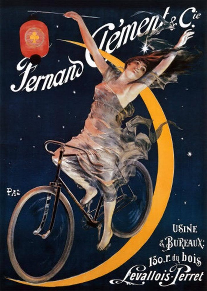 Vintage Bicycle Advertising Framed Canvas Art Print 18x12 Inches