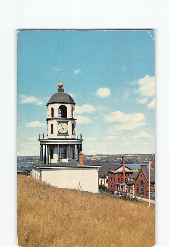 Postcard Old Town Clock Citadel Hill Halifax Nova Scotia Canada