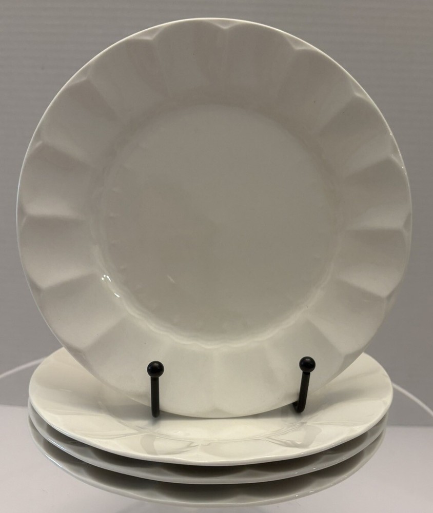 4-Roscher & Co Symphony/Fluted Panelled Rim 7 3/4”Salad, Dessert Plates 10298767