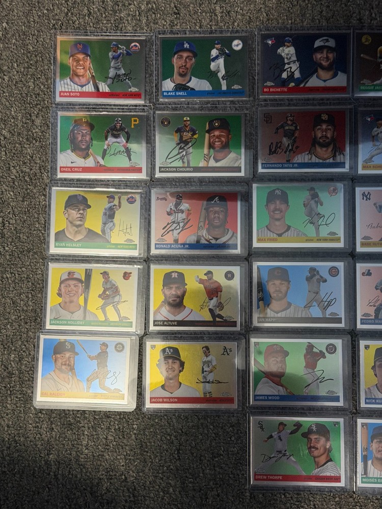 2025 Topps Chrome Platinum Baseball BASE YOU Pick Singles  Complete Your Set