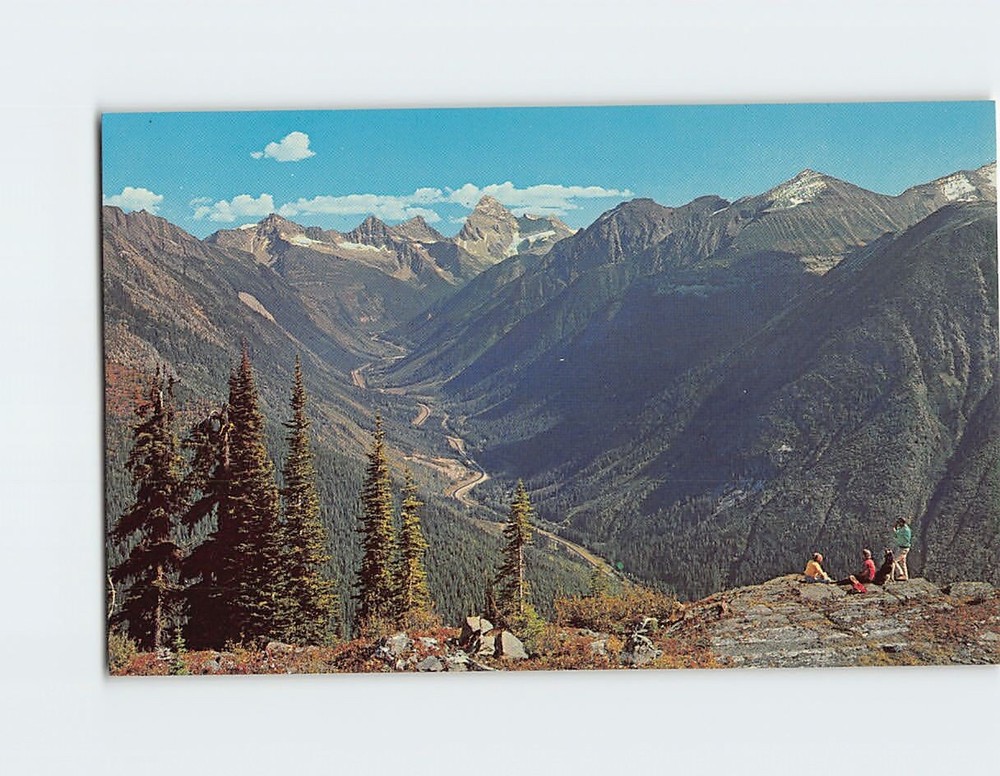 Postcard The Rogers Pass Glacier National Park BC Canada