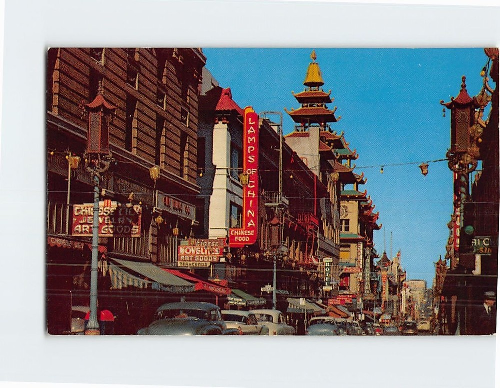 Postcard Grant Avenue Chinatown San Francisco California USA