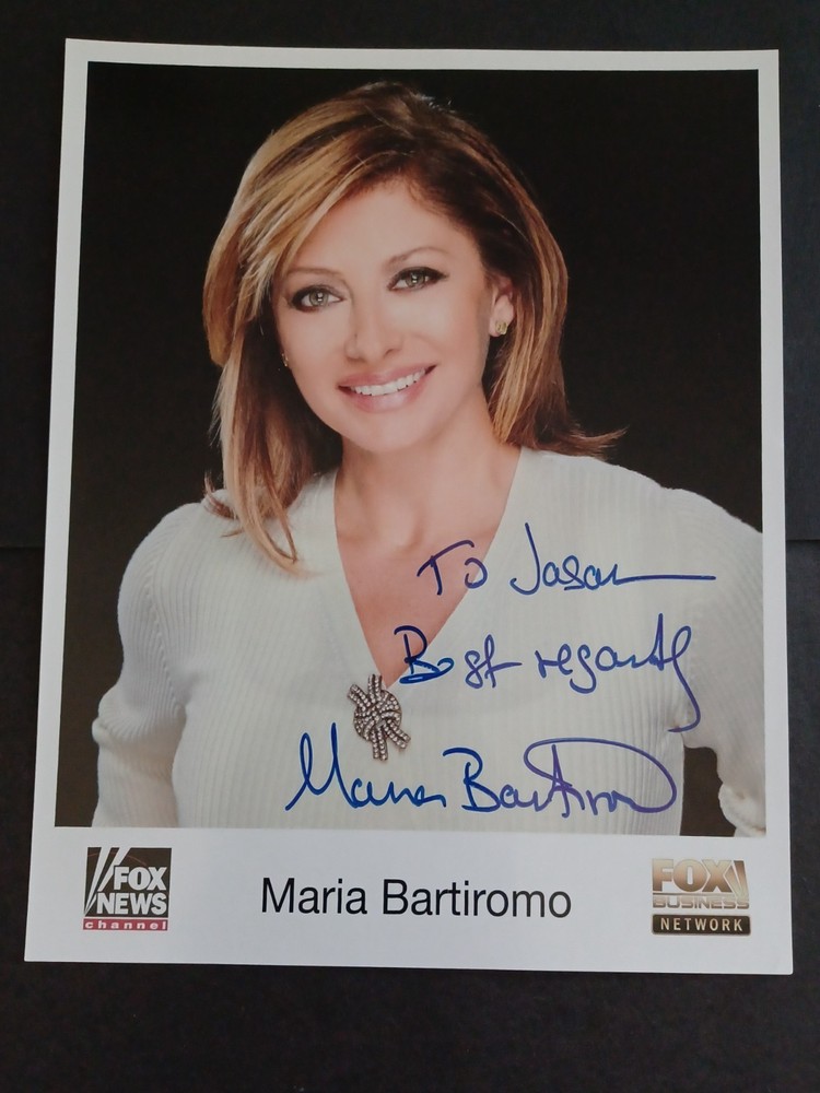 Maria Bartiromo Signed 8x10 Photo - Fox News