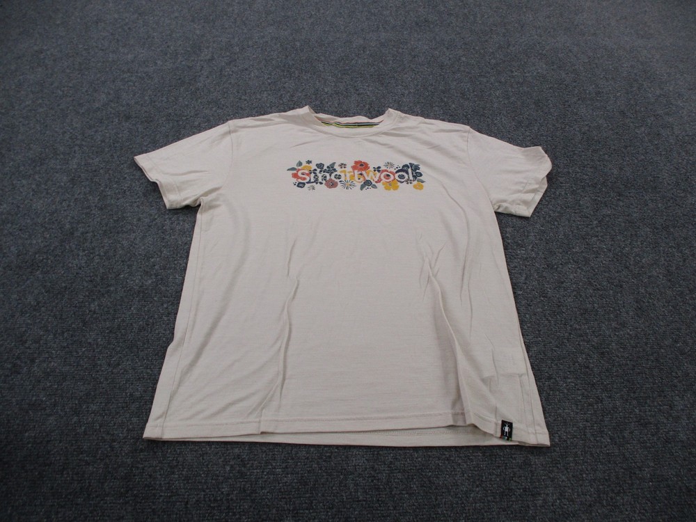 SmartWool Shirt Mens M Merino Wool Blend Casual Tee Graphic Unisex