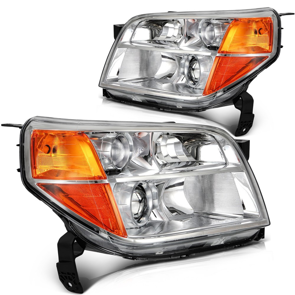 Pair Headlights Assembly For 2006-2008 Honda Pilot EX LX EX-L Left Right Chrome