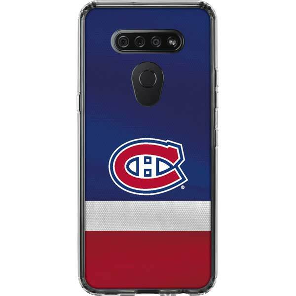 NHL Montreal Canadiens LG K51/Q51 Clear Case - Montreal Canadiens Jersey