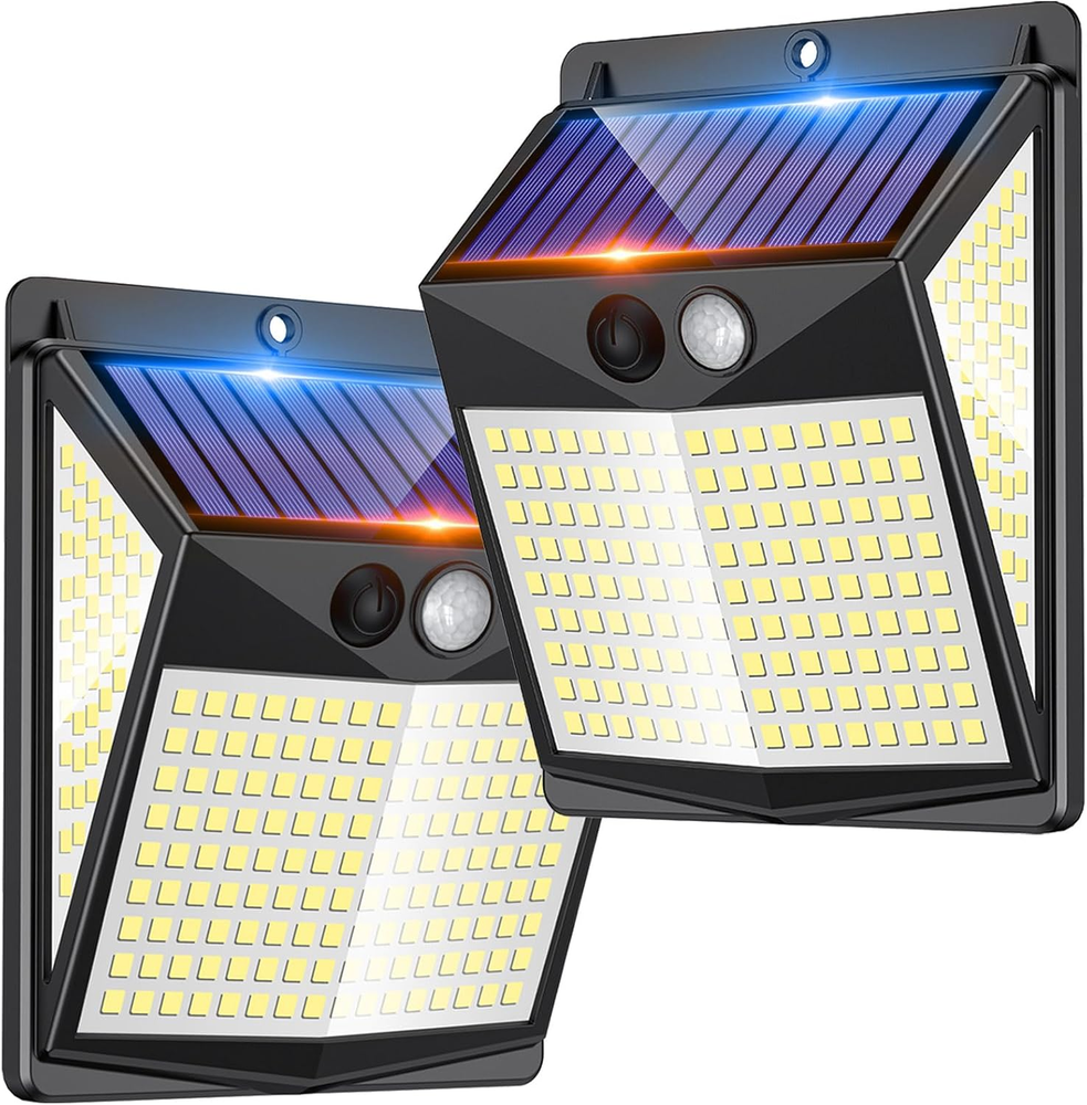 Solar Lights Outdoor Motion Sensor - Solar Motion Detector Lamps for Outside, 23