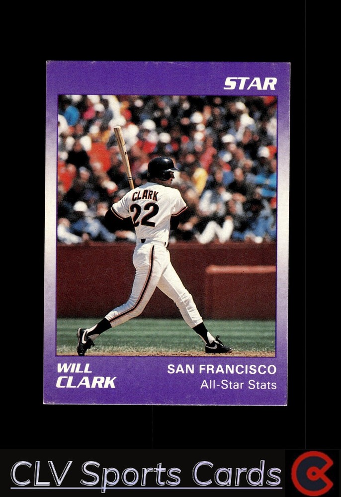 San Francisco Giants Will Clark #6 Baseball Near Mint or Better All-Star Stats;