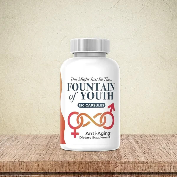 Fountain of Youth Anti-Aging Dietary Supplements 150 Capsule Bottle