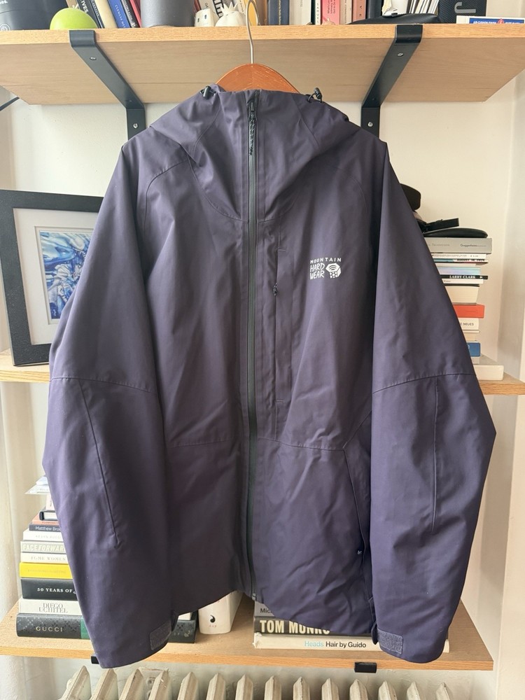 Mountain Hardwear Purple Hooded Zip Jacket Men's Regular Size M Solid Pattern