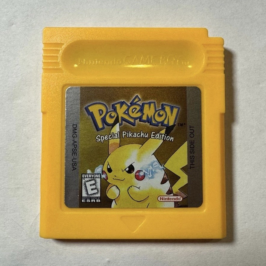 Nintendo Pokémon Yellow Version Special Pikachu Edition Game Boy Special Edition