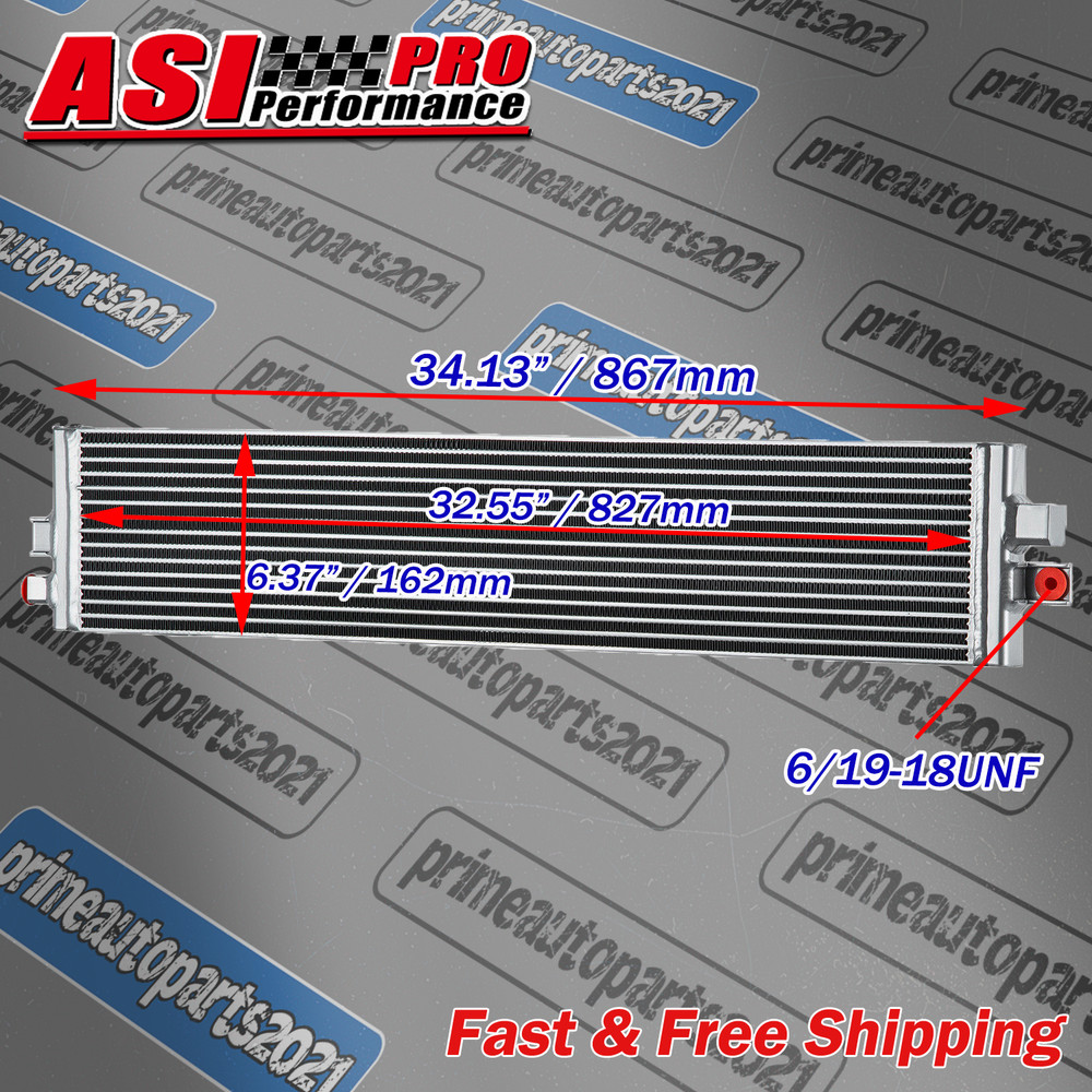 Heavy Duty Bar & Plate Transmission Cooler For 2020-On GM 1500 3.0L Diesel