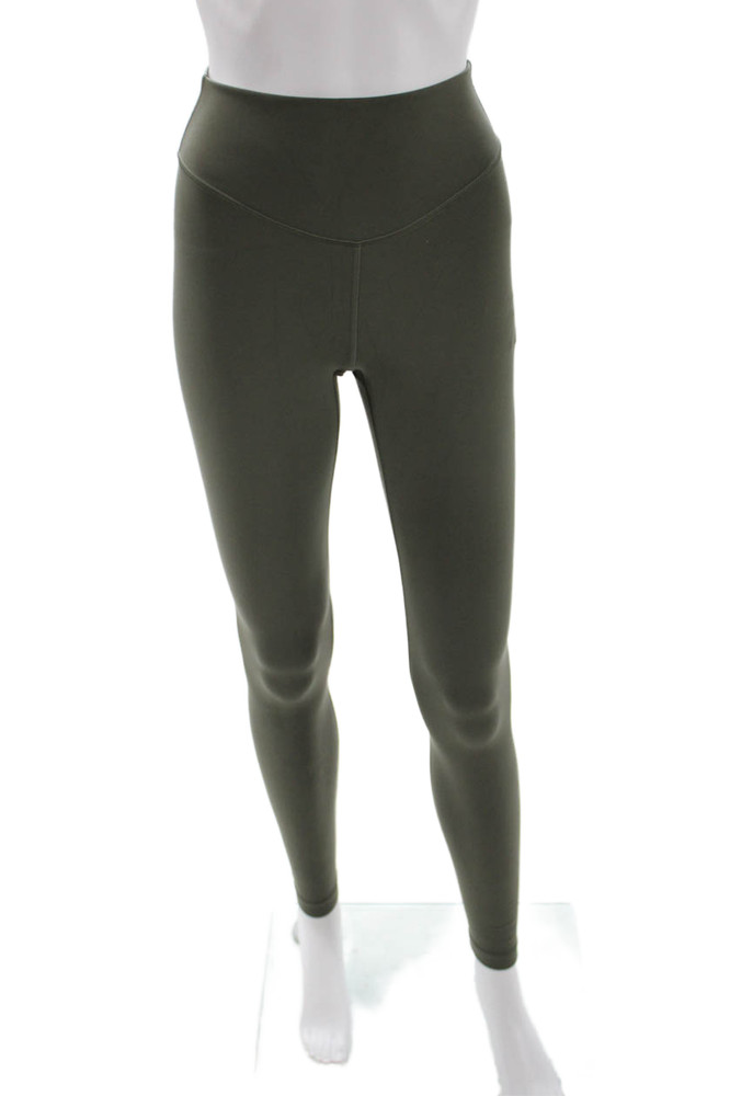 Lululemon Womens Compression Leggings Green Polyester Blend Size 4Free Shipping in US $100+ Orders | $6.95 Orders Below