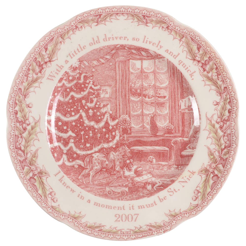 Noble Excellence Twas the Night Before Christmas 2007 Collector Plate 6594262