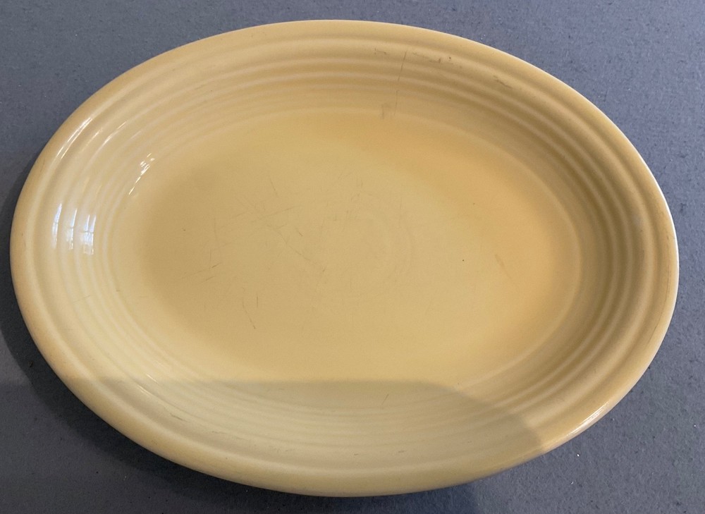 Fiestaware 11.5” Yellow Oval Serving Platter Tray Dish Homer Laughlin Fiesta