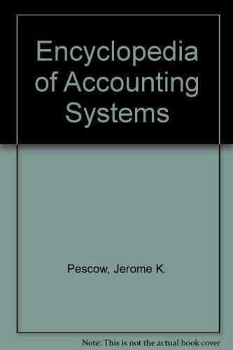 Encyclopedia of Accounting Systems - Hardcover By Pescow, J - GOOD
