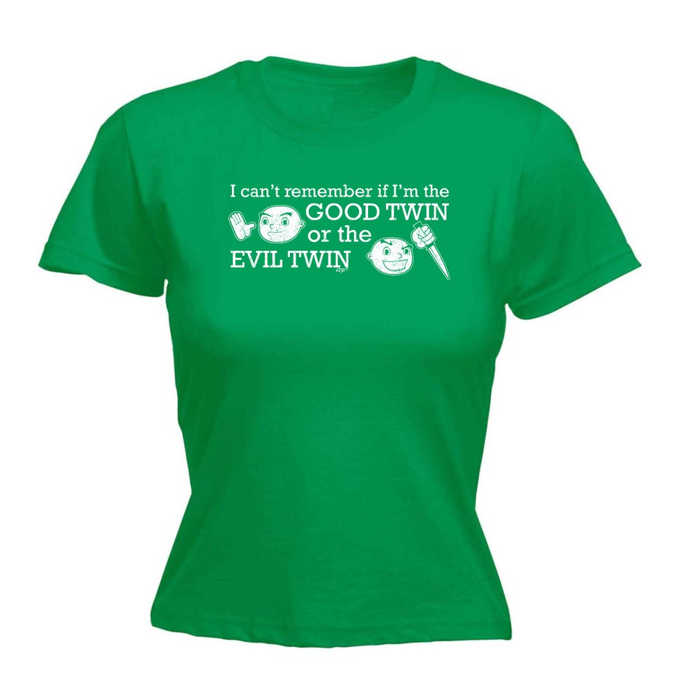 Good Twin Or The Evil - Womens T Shirt Funny T-Shirt Novelty gift tshirt