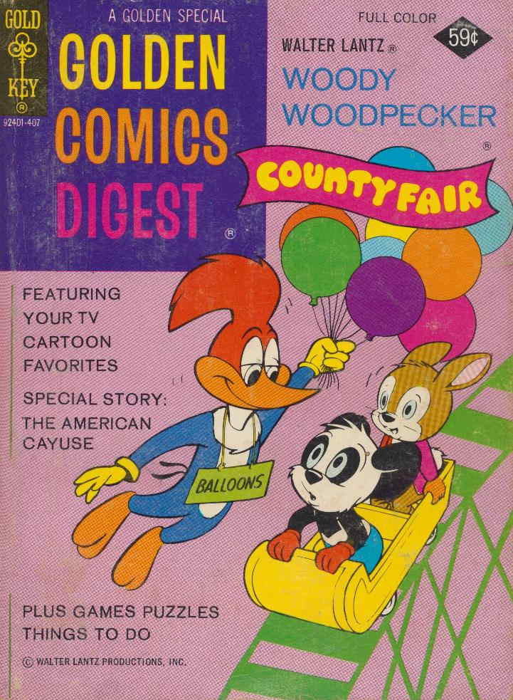 Golden Comics Digest #37 VG; Gold Key | low grade - Woody Woodpecker - we combin