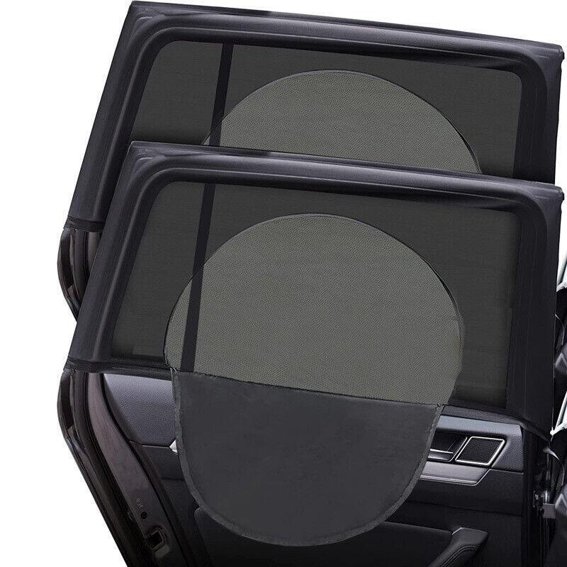 4PCS Car SUV Sun Shade Side Window Mesh UV Protector Anti-Mosquito Cover