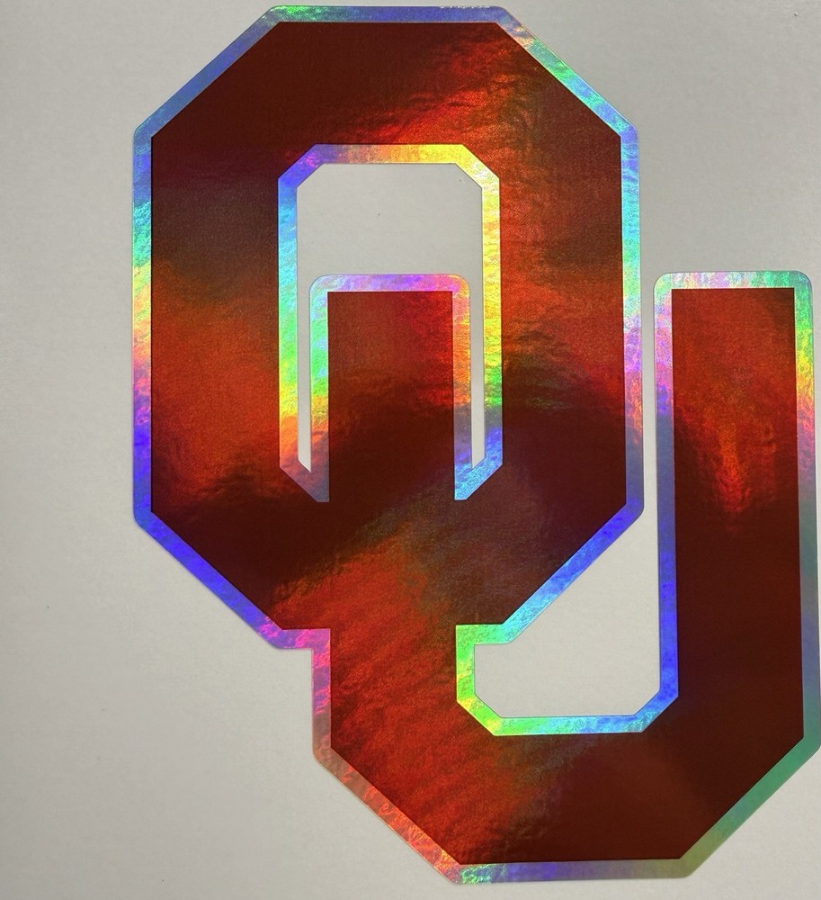 Oklahoma Sooners Holographic Vinyl Decal