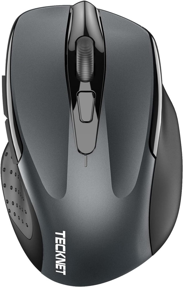 TECKNET Rechargeable Wireless Mouse 4800 DPI Silent USB Bluetooth 5.0/3.0 and 2.4G