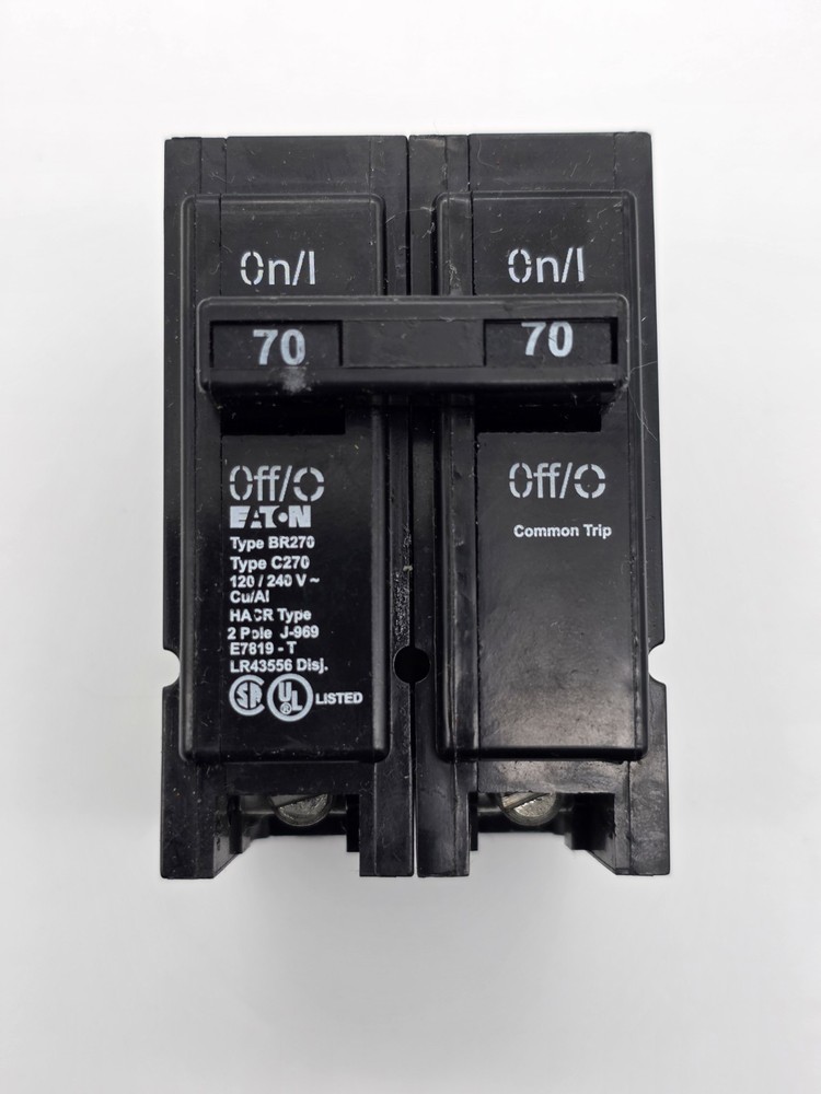 Eaton 70A BR270 Double Pole Interchangeable Circuit Breaker 120/240V BRAND NEW