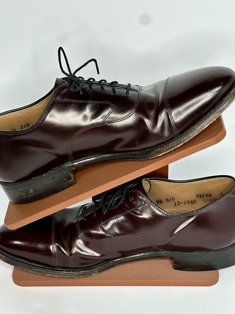 JOHNSTON & MURPHY Men's Size 9.5 MELTON 22-02985 Burgundy Cap Toe Oxford Shoes