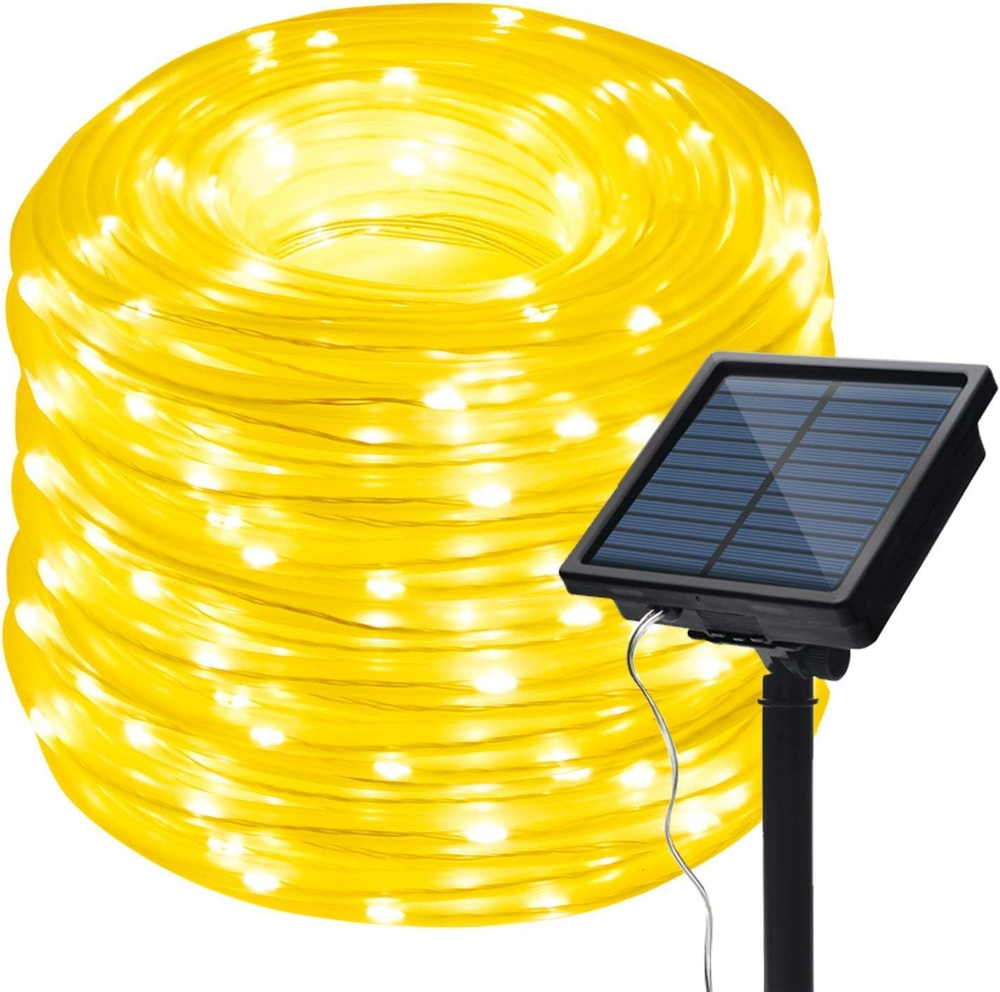 Solar Rope Lights,200 Leds 66Ft/20M Waterproof Solar String Copper Wire Light,Ou