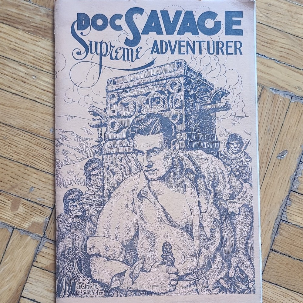 Doc Savage Supreme Adventurer John L Nanovic PB Odyssey 1980 Illus Baumhofer