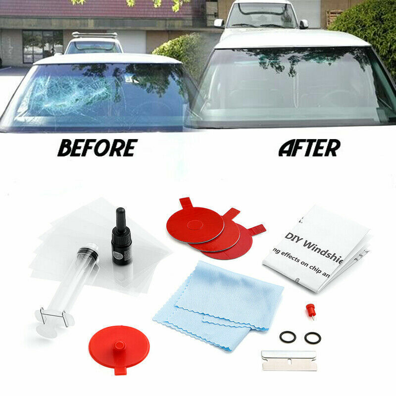 Car Windshield Repair Tool Kit Fix Cars Wind Glass Windscreen For Chip Crack