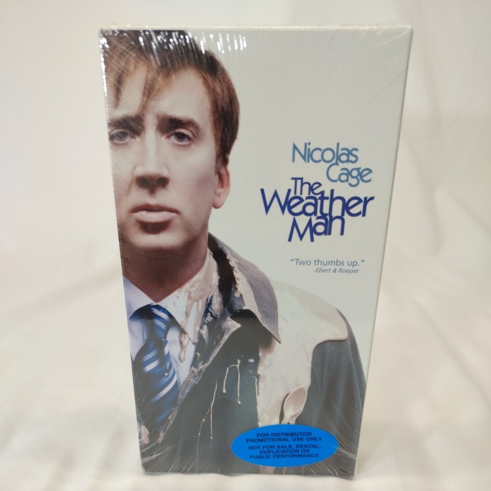 The Weather Man VHS SCREENER full screen version Nicholas Cage. Very Rare